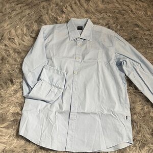 Boss Light Blue Casual Button Down Shirt